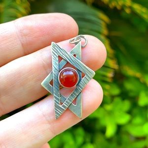 Vintage Star of David Silver Pendant